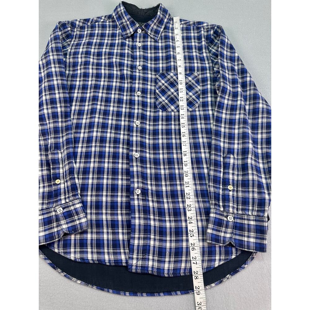 Rag & Bone Blue White Plaid Men’s Button Down Shirt Classic Fit Size Medium - Picture 8 of 11
